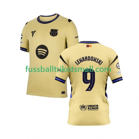 Fußballtrikots FC Barcelona Robert Lewandowski 9 Champions League 2025-2026 Kurzarm Auswärts-trikot kaufen